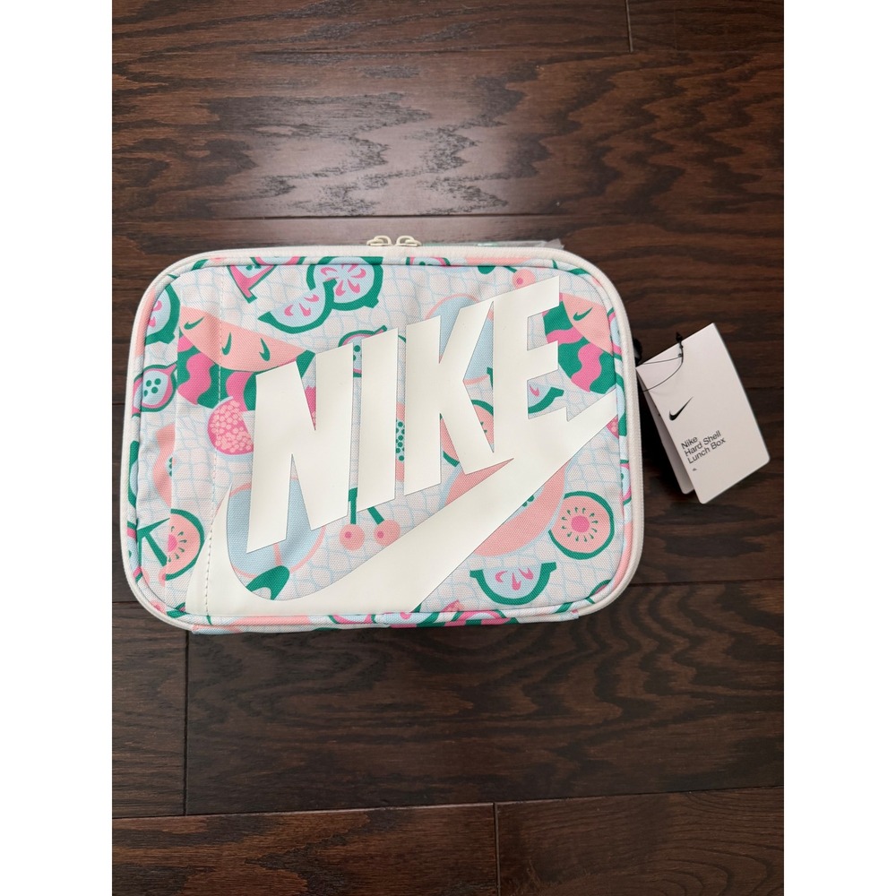 Nike Hard Shell Lunch Box Sail Stadium Green Fruit Print 9A2744-J7R OS